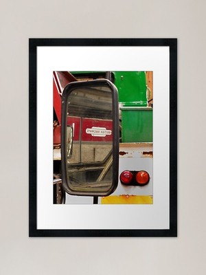 Spiegelbild gerahmt Kunstdruck gerahmt Wandbild Poster Leinwanddruck Bild