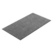 Uimoso Durable Front Door Mat 5 x 3 ft with PVC Backing in Grey