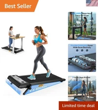 2.5HP Under Desk Treadmill with Incline - Compact Walking Pad for Home Office