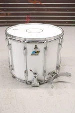 Ludwig 12x15 Marching Snare Drum White Cortex Vintage 1970's #1
