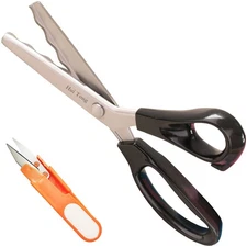 18mm Wavy Strong Sharpe Pinking Shears Scissors for Fabric Serrated Scalloped