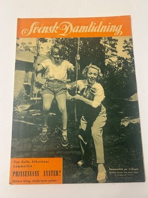Svensk Damtidning 1951 Annalisa Ericson Zanzibar Travel History Swedish Magazine