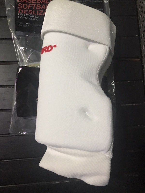SafeTGard 717 Large White Baseball Sliding Knee Guard NEW