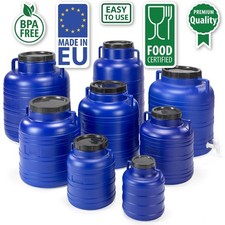 Weithalsfass 5-80l Fass Wasserbehalter Wassertank Gep&auml;cktonne Regen Camping HDPE