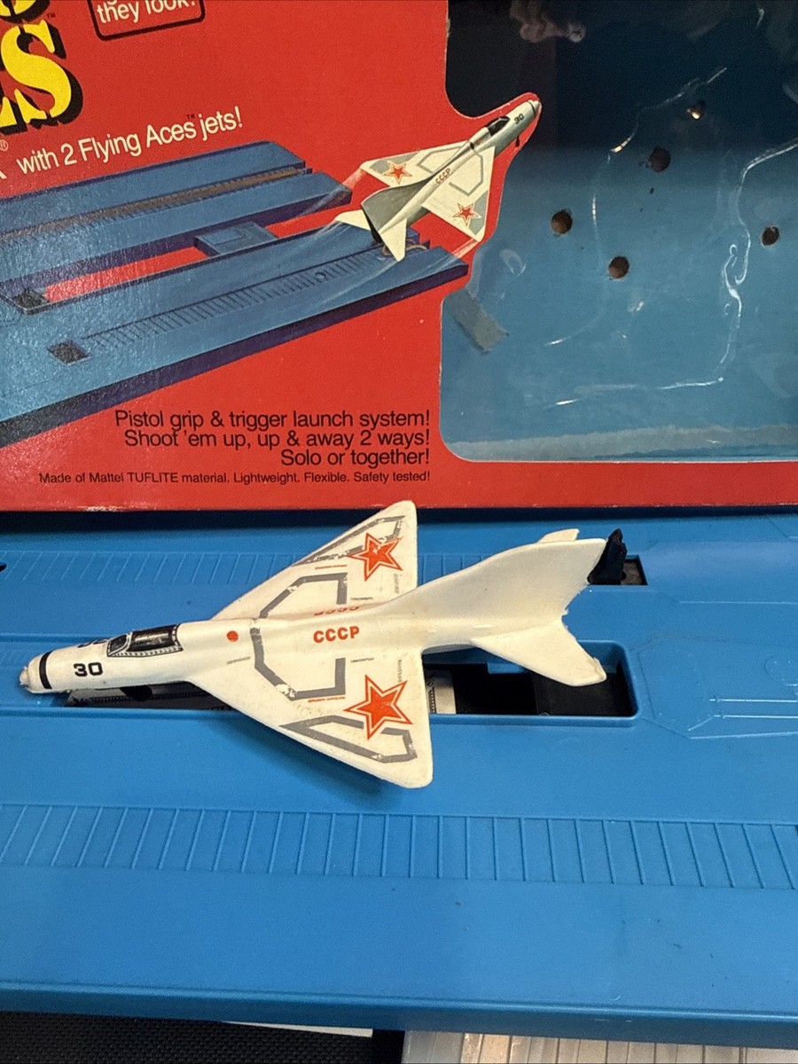 Vintage 1975 Mattel Flying Aces Flight Deck With Original Box 1