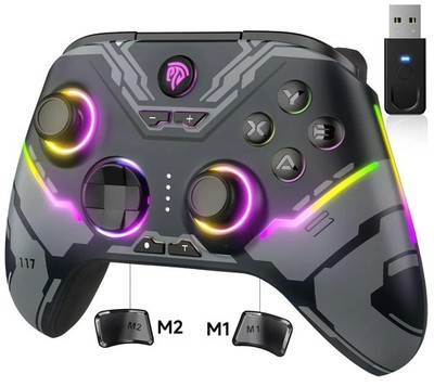 EasySMX X15 Wireless RGB Controller Hall Effect Joysticks for PC, Steam, Switch