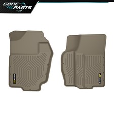 Fit For 94-02 Dodge Ram 1500 2500 3500 All-weather Beige Tpe Front Floor Mats