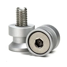 Lextek Paddock Stand Bobbins Silver M10 x 1.5mm Stand Accessories & Adaptors