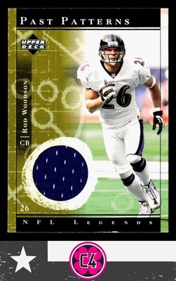 Rod Woodson 2001 Upper Deck Legends Past Patterns Jerseys #PP-RW Ravens