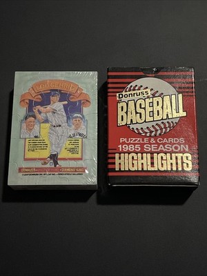 1985 Donruss Season Highlights Cards & Puzzle Set SEALED Ryan Henderson Rose