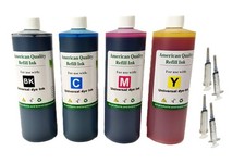 4-Color 500ml Universal Refill Ink bottle HP Canon Brother Lexmark Dell W tools