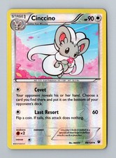 Cinccino Fates Collide 88/124 Reverse Holo LP Pokemon 2016