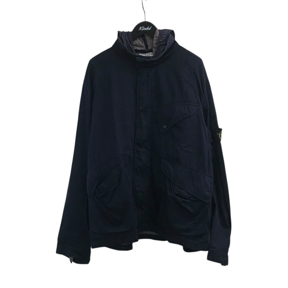 ジャケット・アウター STONE  1996AW RASO GOMMATO BLACK M STONE ISLAND 40154A25 Raso Gommato Hooded Jacket XXL 8821 Size:XXL