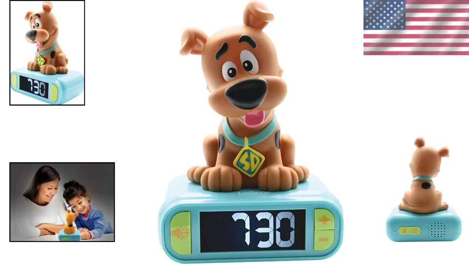 Reloj despertador Scooby-Doo niños con luz nocturna Foto 2 de 4