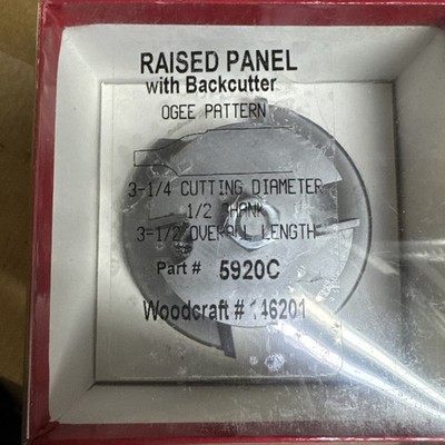 Woodcraft Raised Panel With Backcutter Ogee Pattern 5920C