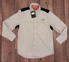 Bear Grylls Craghoppers Camicia Originale Grigio Metallo Uomo Taglia Large - Nuova