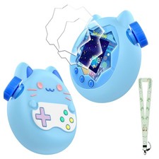 Case for Tamagotchi Paradise with Lanyard 2 Screen Protectors Cute Blue