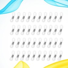 50Pcs Silicone Eyeglass Holder Non Slip Chain Accessory White Durable Ring