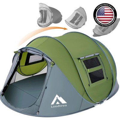 Instant Setup 4-Person Family Tent - Comfortable Waterproof Camping Solution