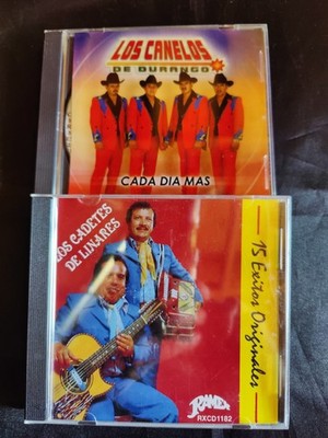 LOS CADETES DE LINARES*15 EXITOS*LOS CANELOS DE DURANGO*CADA DIA MAS*2 USED CDS