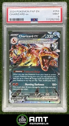 Charizard ex PSA 9 2024 Pokemon Paldean Fates English #054/091 2193