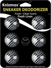 Knixmax Sneaker Deodorizer Shoe Freshener Balls, Gym Bags 2. Fresh Linen 