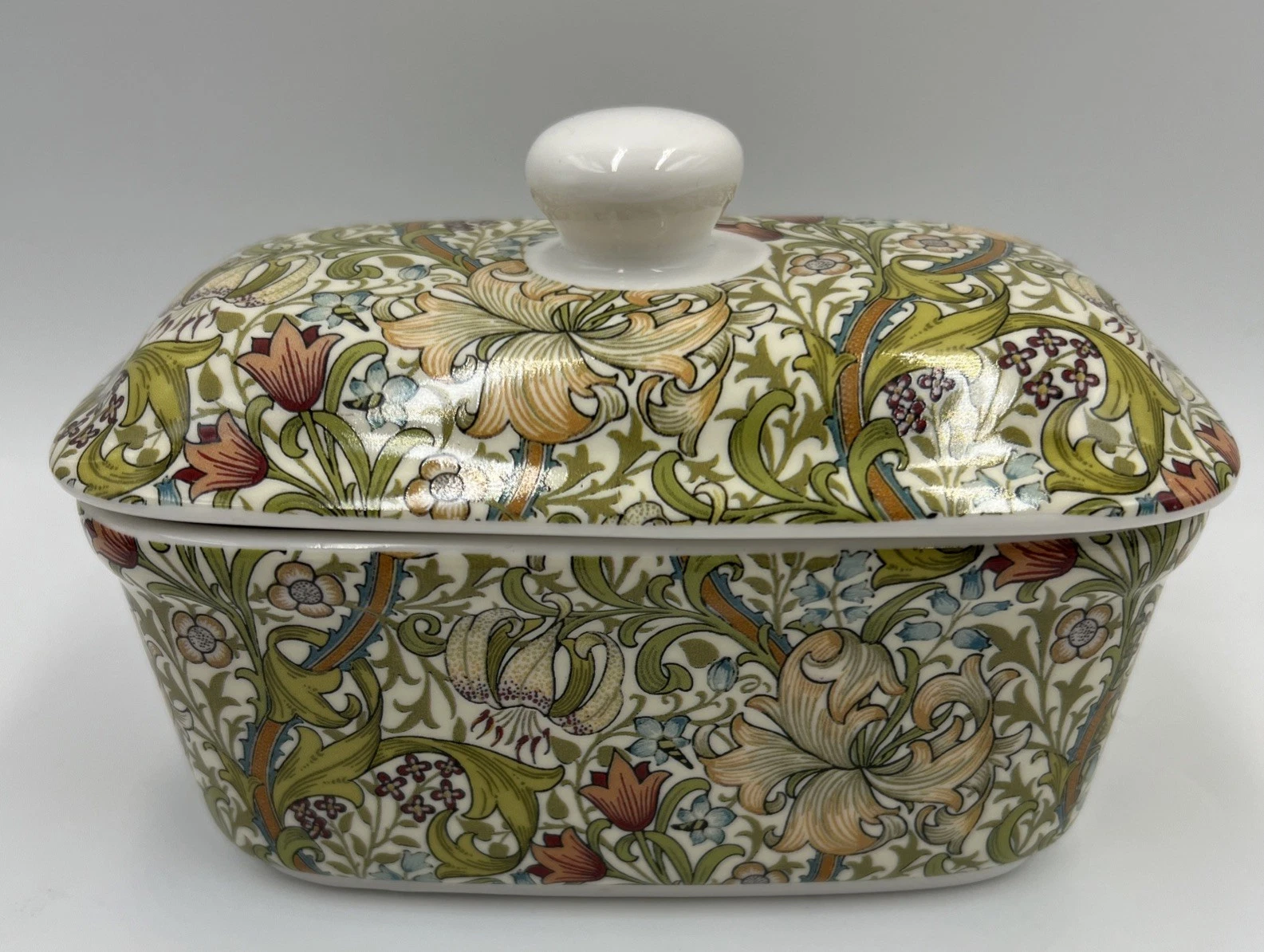 Butter Dish The Leonardo Collection Golden Lily By William Morris Ceramic