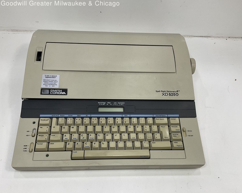 VTG Smith Corona XD 5250 Smart Typewriter Untested