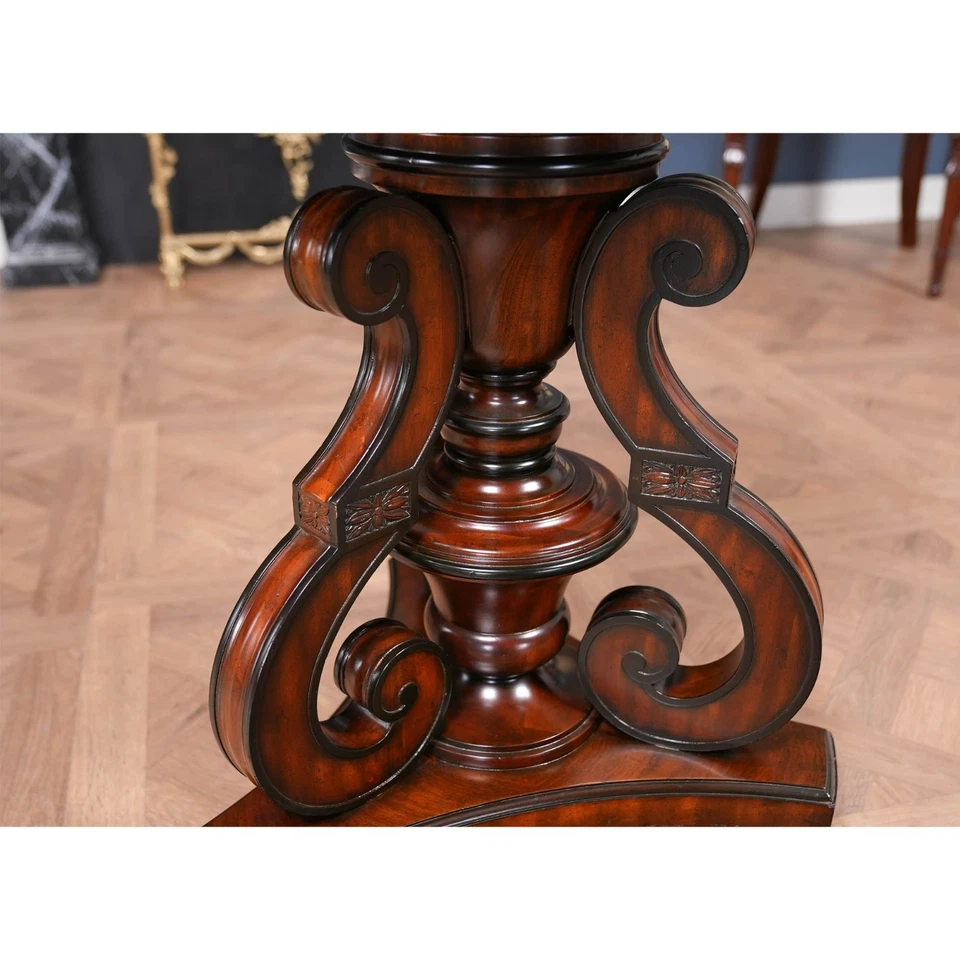 NVIN0511, Niagara Furniture, Vintage Maitland Smith Center Table - Image 4 of 4