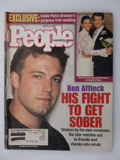 PEOPLE MAGAZINE AUGUST 20. 2001 BEN AFFLECK FIGHT TO GET SOBER PIERCE BROSNAN PEOPLE MAGAZINE AUGUST 20. 2001 BEN AFFLECK FIGHT TO GET SOBER PIERCE BROSNAN