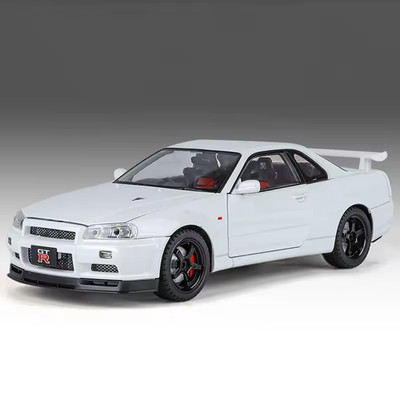 Nissan Skyline GTR R34 | 1:18 | Diecast Modellauto Fast & Furious White