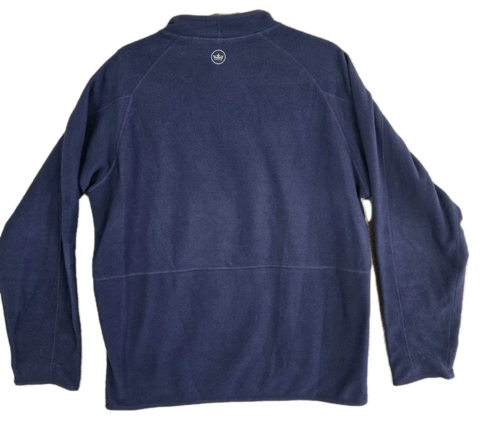 Peter Millar 1/4 Zip Fleece Pullover Bohemian Club 150 Owl Men's Large Navy Blue - Image 3 of 4