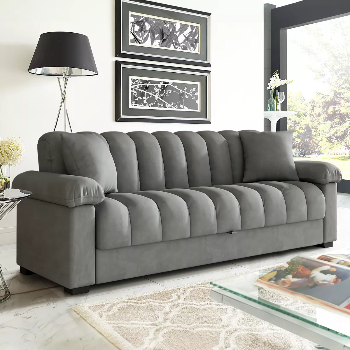 Velvet 2024 chair bed