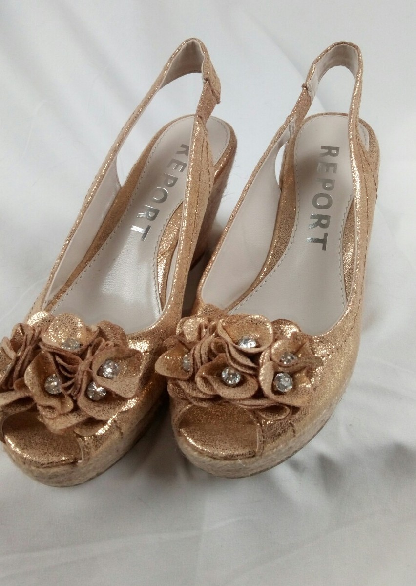 gold wedge dress shoes Amazon.com: Wedge Heels for Women, Womens Espadrilles Wedges Comfortable Open Toe Slingback Ankle Strap Platform Wedge Sandals for Women Dressy Summer Dress Shoes (a-Gold, 8.5) : Clothing, Shoes & Jewelry