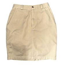 Vintage Women's Ralph Lauren Country Khaki Twill Pencil Skirt Size 8