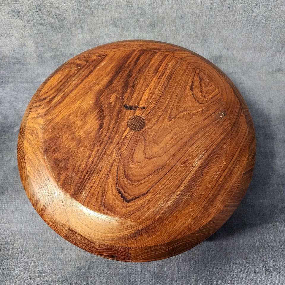 Danewood Designs Falle Uldall Teak Wood Set 9 Staved Bowl 1 Serving ...