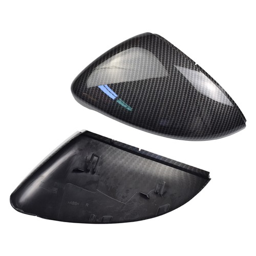 2xSpiegelkappen Carbon Schwarz Für 13-18 VW Golf GTI MK7 Außenspiegel Abdeckung - Picture 4 of 12