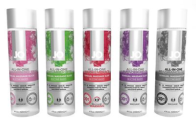 System JO All-In-One Sensual Massage Glide Silicone Based Formula 4 oz