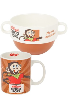KELLOGG'S CEREAL MUG + KELLOGG'S CEREAL BOWL COCO POPS THEY'RE DELICIOUS!