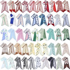 48 Pcs Bulk Purse Scarf Headband for Women Hair Purse Scarf Handbag Ribbon Sc...