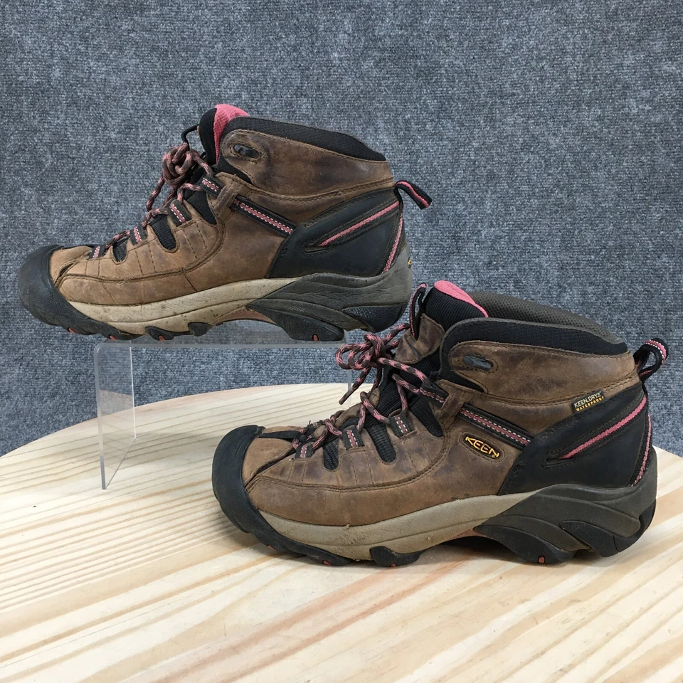 Keen Shoes Mujer 11 Targhee II Senderismo Tenis 1011522 Cuero Marrón Impermeable Foto 2 de 4