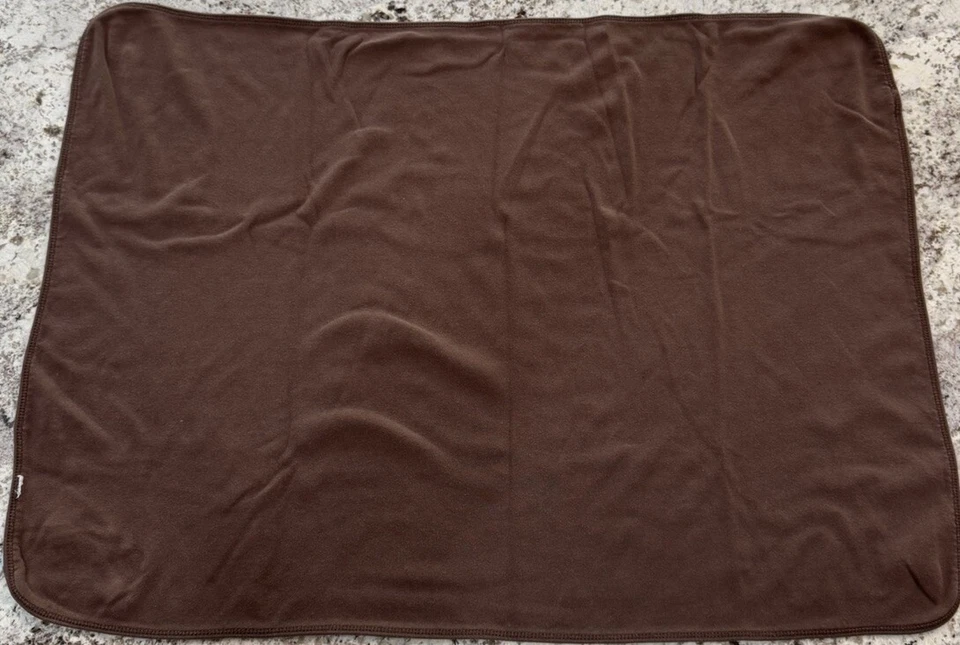 Carters обезьяна лицо хлопок ребенка прием одеяло один размер коричневый с синими полосками - Изображение 2 из 4