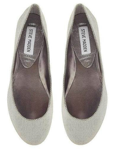 Steve Madden Heaven flats pewter gray 