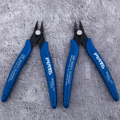 MACHAO_ELE 2XDurable Electrical Side Snip Flush Pliers Cable Wire Cutter Cutting Plier Tool