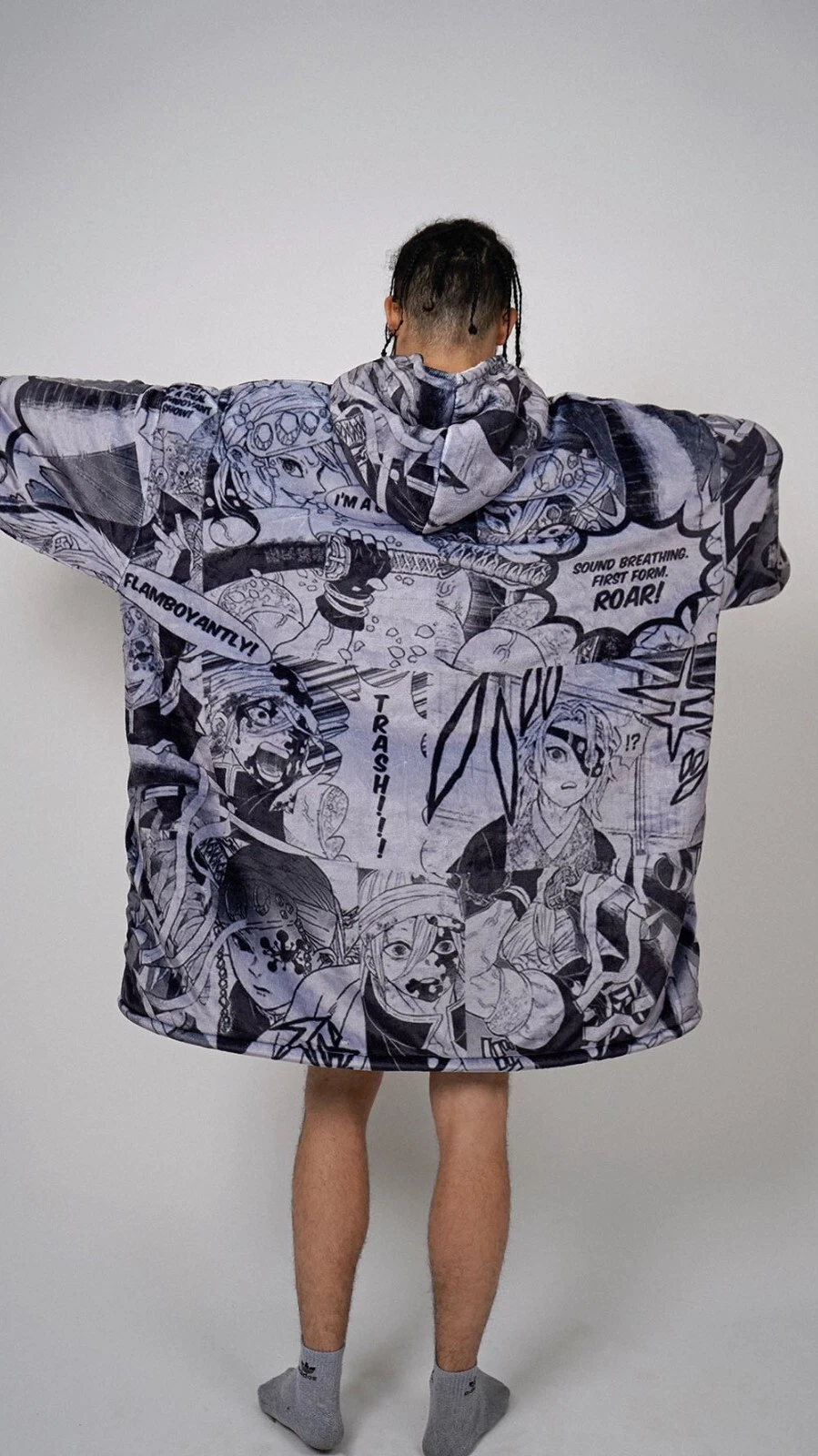 Tengen Uzui demon Oversized Blanket Hoodie