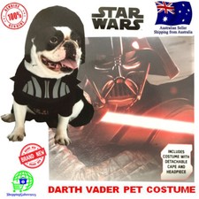 STAR WARS Darth Vader Pet Costume Dog Cat Dress Up Halloween Party Birthday NEW
