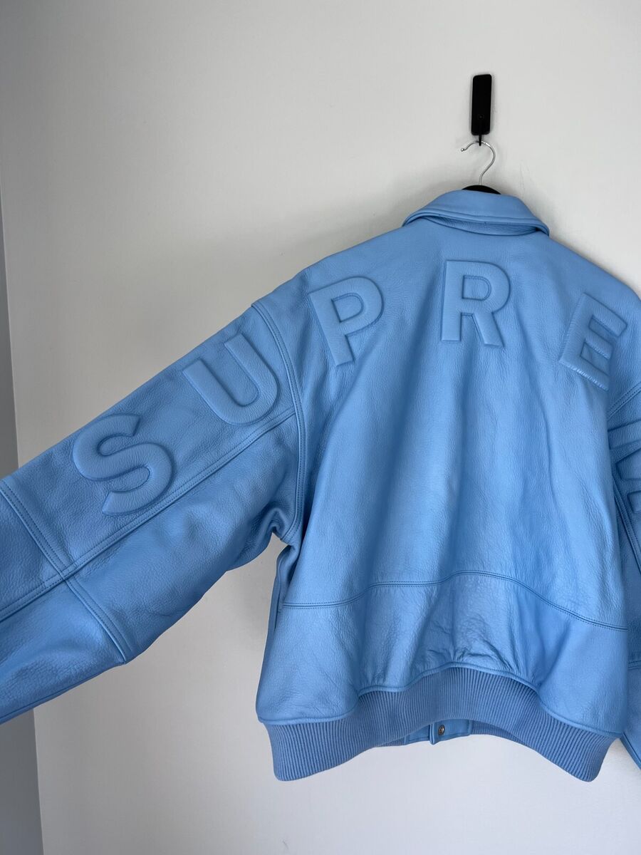 Supreme Gore-Tex Infinium Windstopper Leather Varsity Jacket Supreme Gore-Tex Infinium Windstopper Leather Varsity Jacket