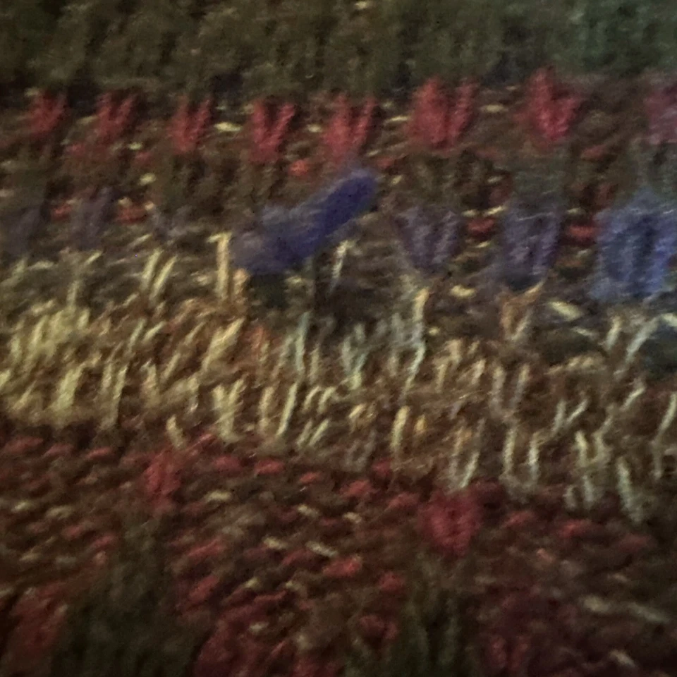 VINTAGE Jantzen Mens Large Green Blue Purple Knitted Grandad Grunge Sweater - Image 3 of 4