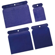 Set Of 4 Plastic Spatulas 50-80-100-120 Mm - Code Bgs1634 Fbgs1634 Kraftmann O