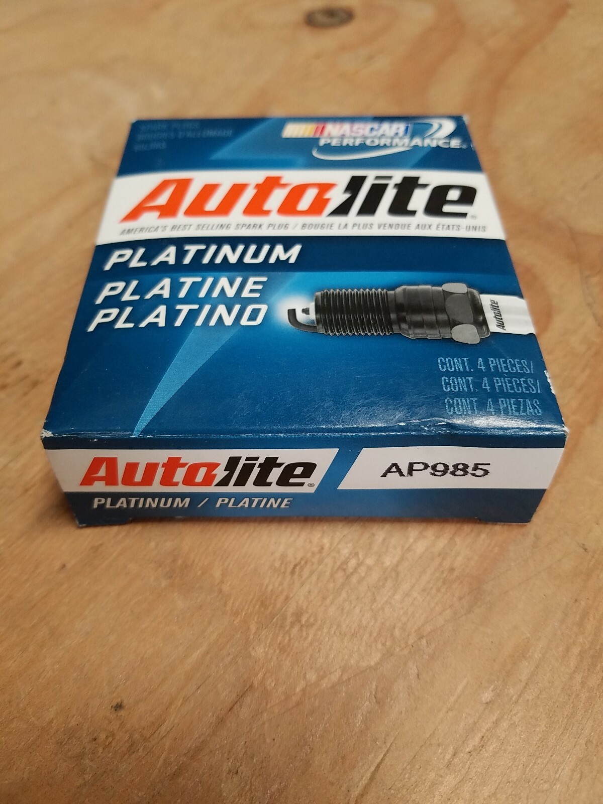 Pack of 4 Autolite Platinum AP985 Spark Plugs Nascar Performance